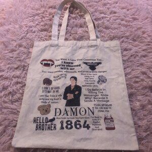 TVD damon tote bag phrases